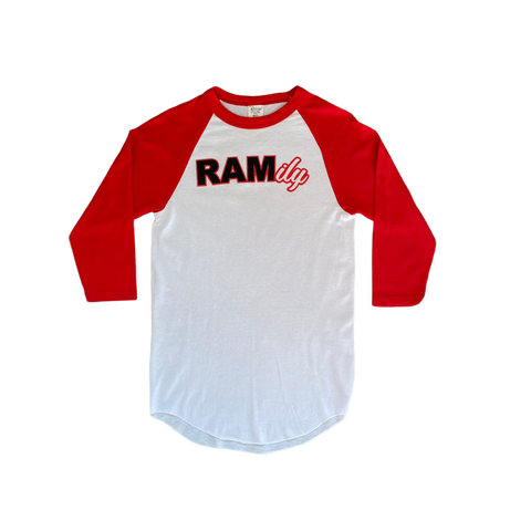 WSSU Red & White RAMily Henley