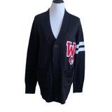 WSSU Black 2-Stripe Cardigan