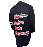 WSSU Black 2-Stripe Cardigan